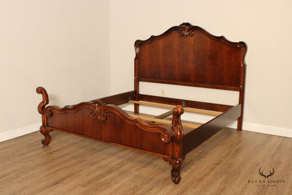 French Provincial Style Cherry King Size Bed