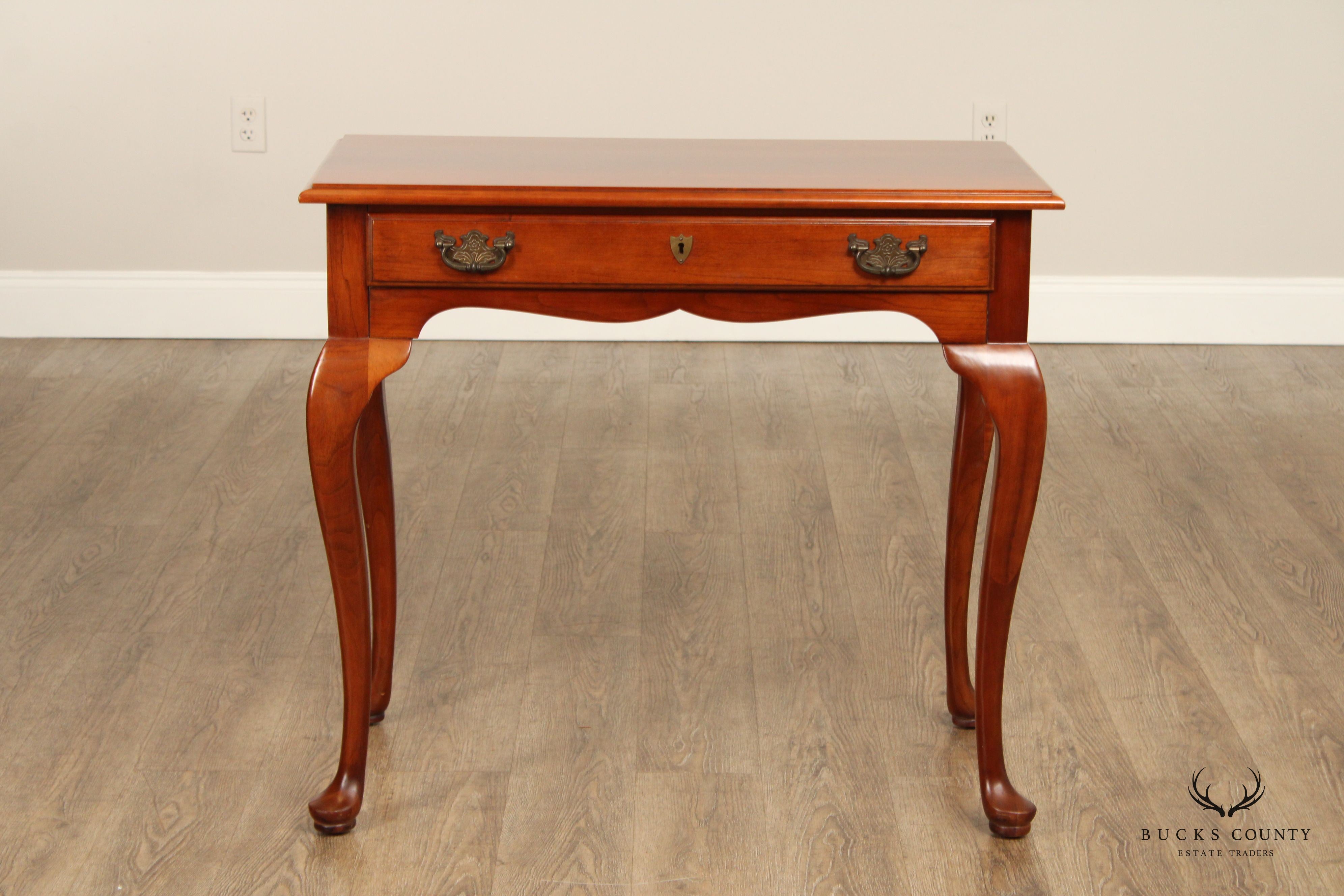 Monitor Furniture Queen Anne Style Cherry One Drawer Side Table