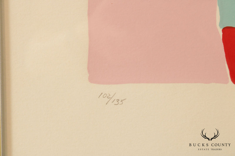 Vintage Modern Silkscreen Art Print, Signed 'Knox'