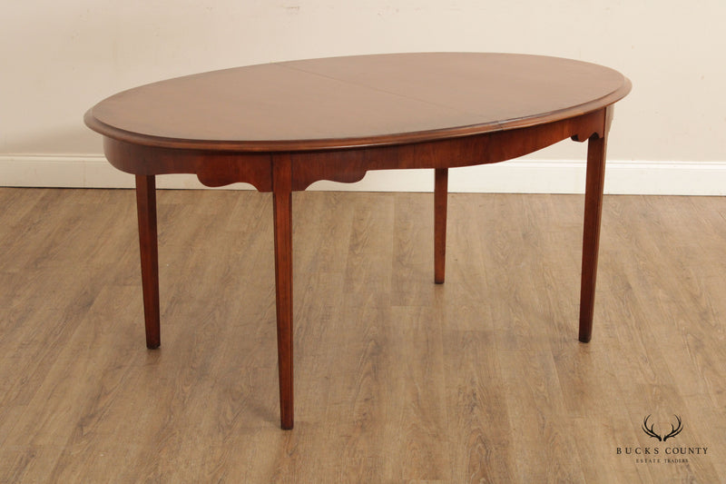 Hekman Hepplewhite Style Oval Cherry Expandable  Dining Table