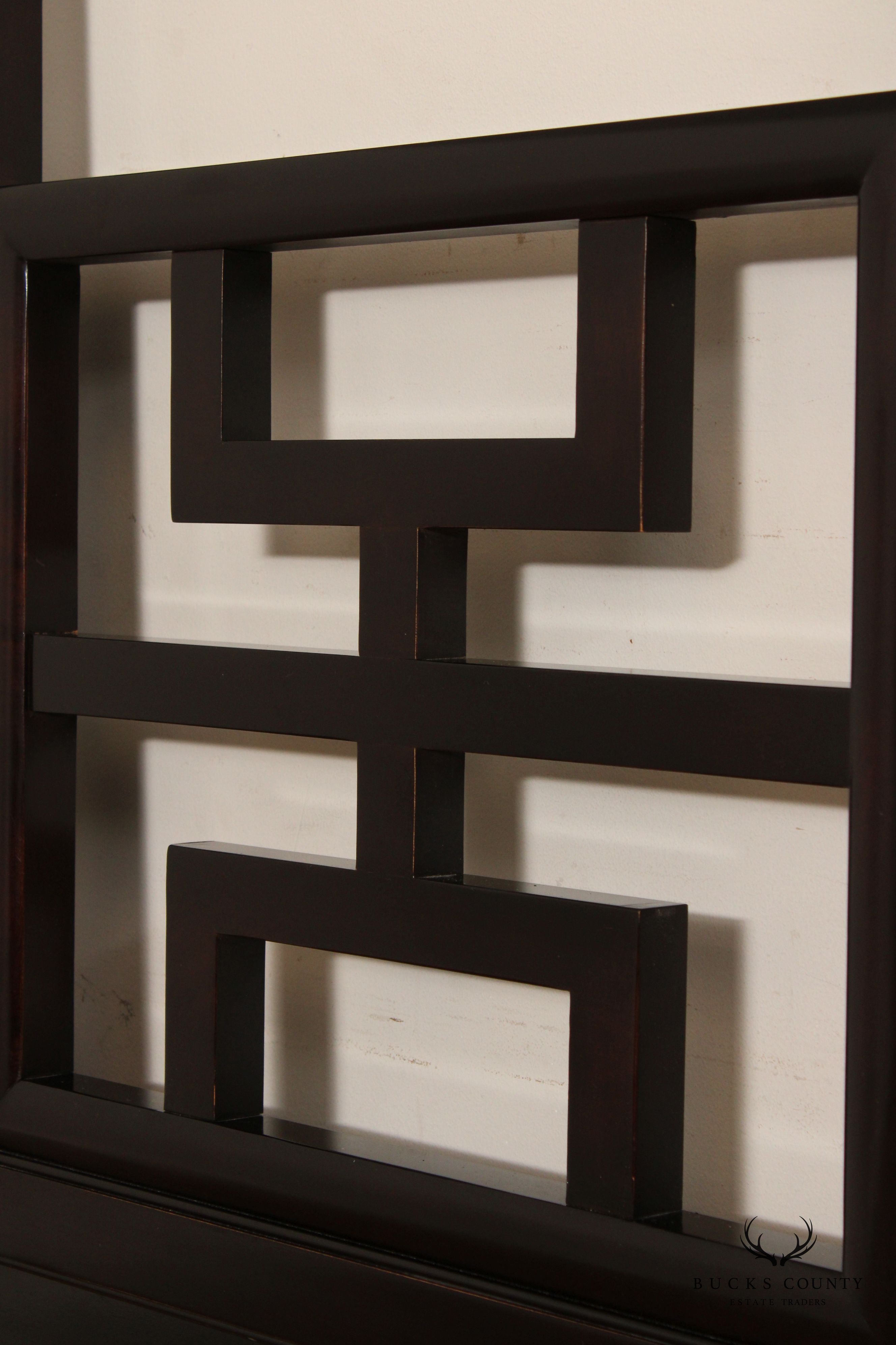 Century Furniture Asian Style 'Chin Hua' Fretwork King Size Headboard