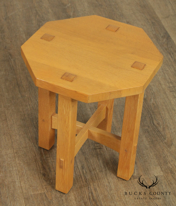 Stickley Mission Collection Oak Taboret Low Side Table