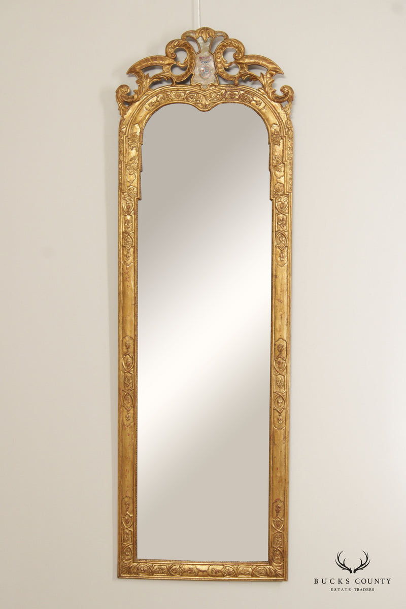 French Carved Giltwood Full-Length Mirror