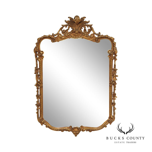 Antique Rococo Revival Carved Frame Wall Mirror