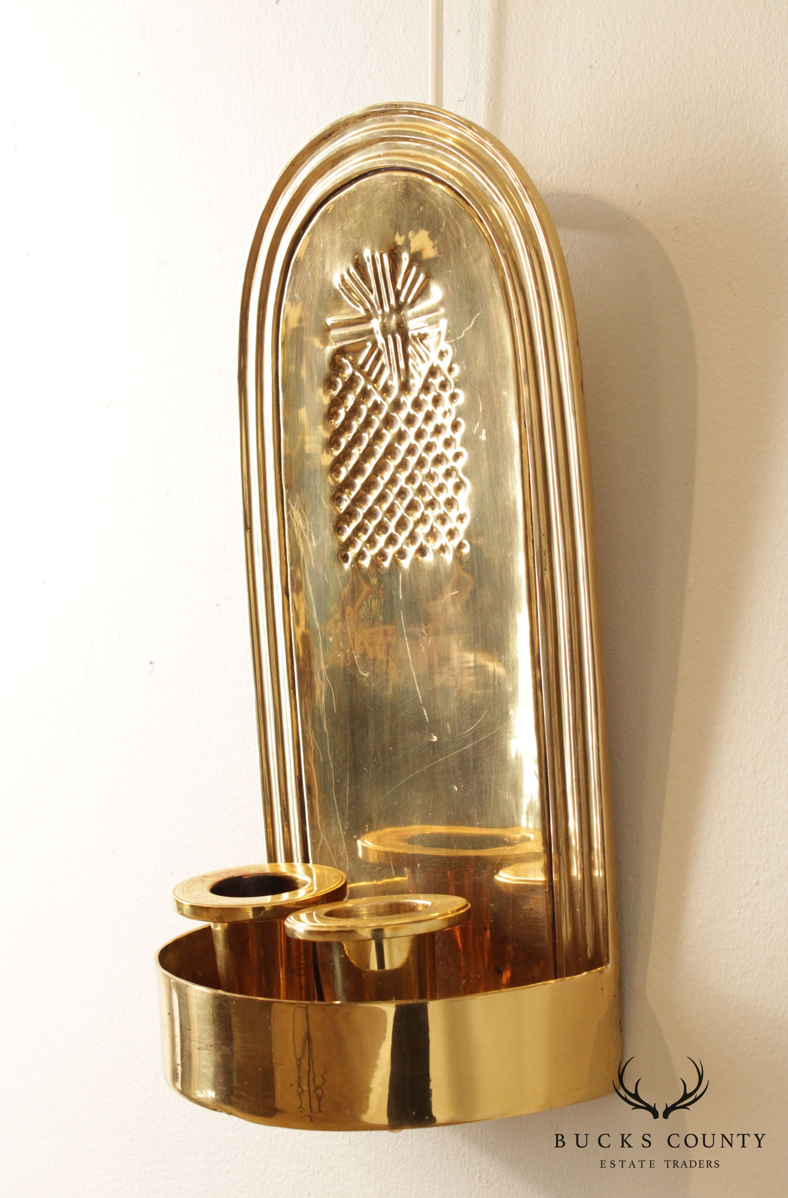 Brassworks Co. Brass Candle Wall Sconces