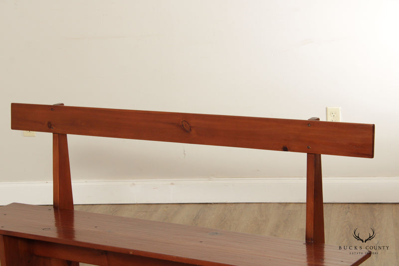 Shaker Style Custom Crafted Solid Pine Bench