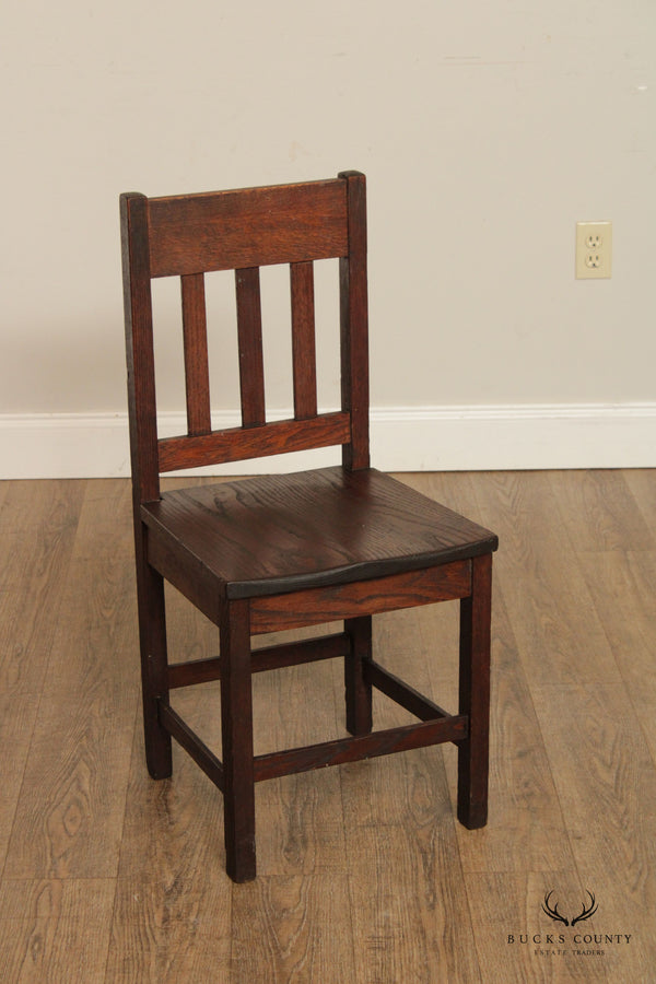 Antique Mission Oak Low Side Chair