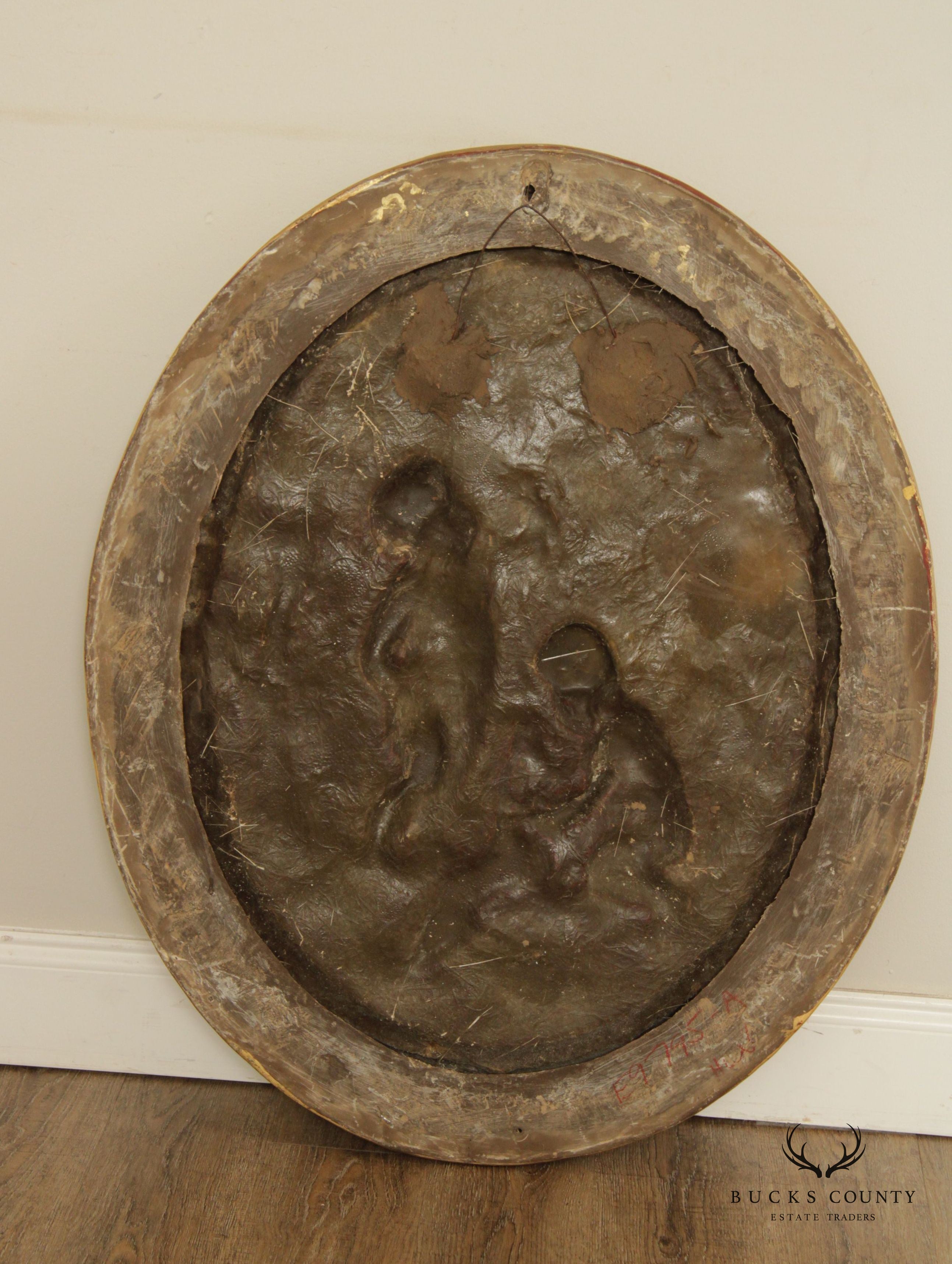 Renaissance Revival Style Cherub Carved Gilt Wall Plaque