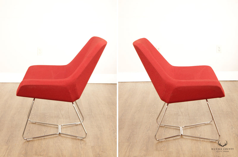 Keilhauer Mid Century Modern Style Pair of 'Cahoots' Lounge Chairs