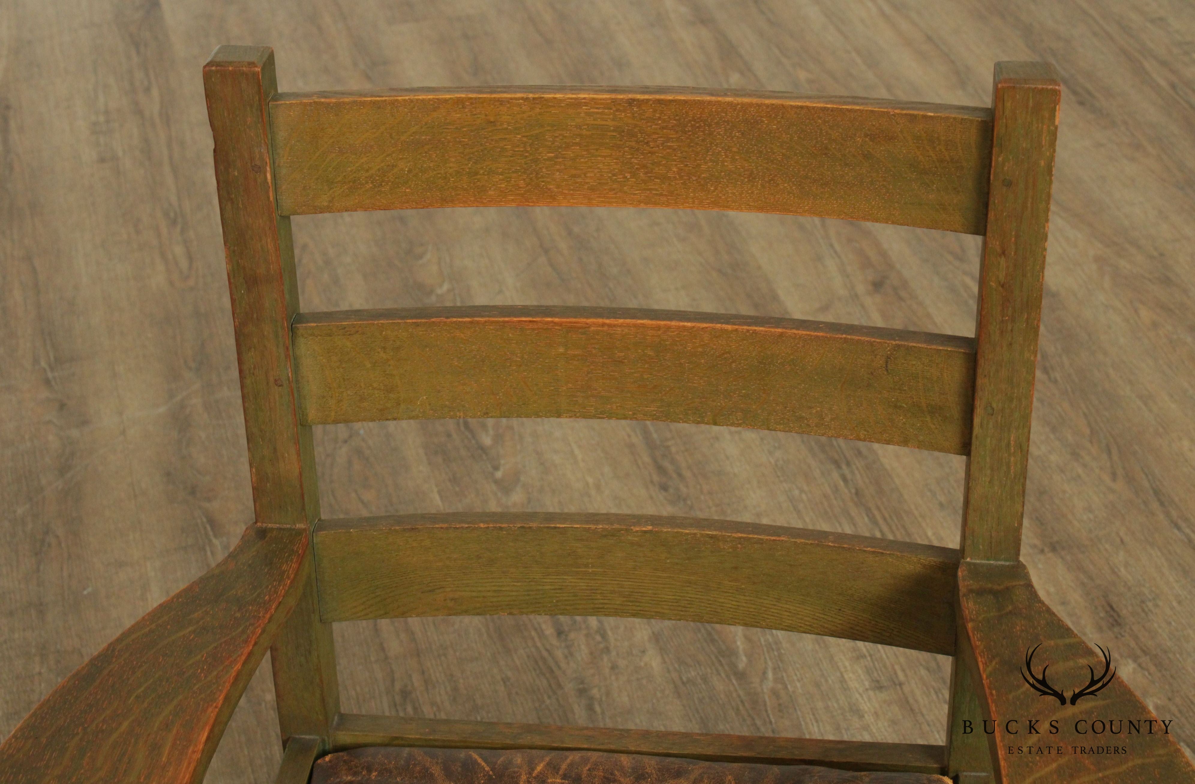 Joseph McHugh Antique Arts & Crafts Armchair