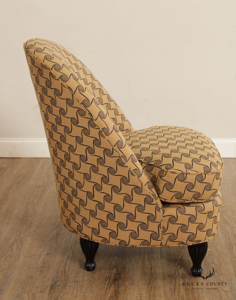 Swaim Contemporary Custom Upholstered Club Chair