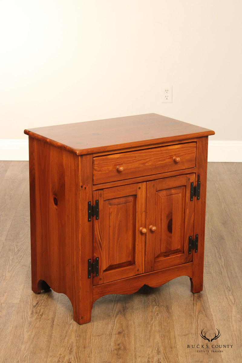 Ethan Allen Country Craftsman Pine Cabinet Nightstand