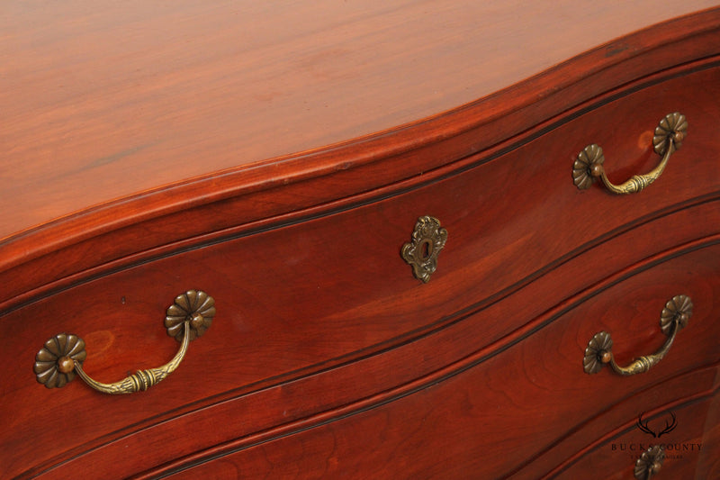 Widdicomb Vintage French Louis XV Style Cherry Bombe Chest Of Drawers