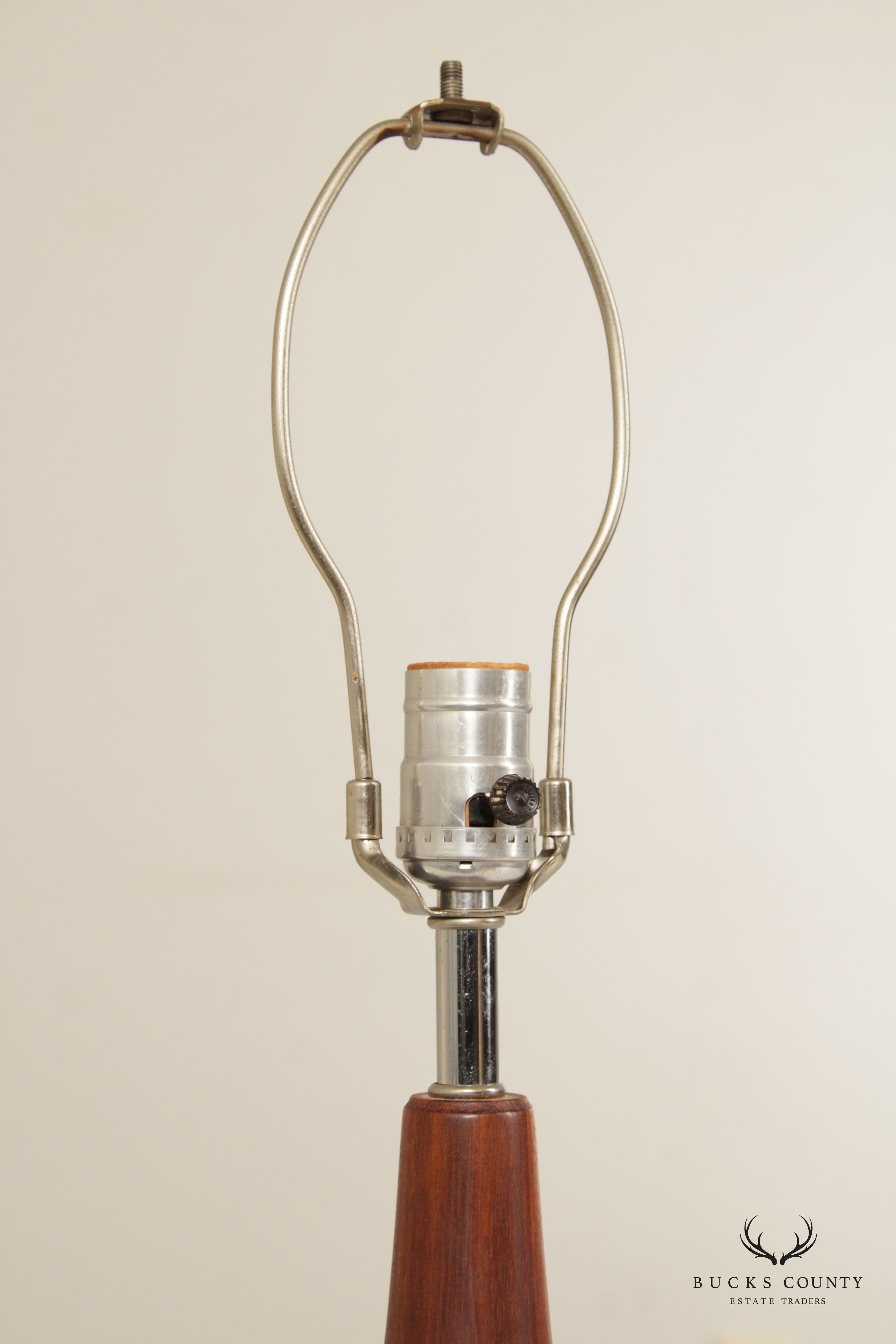 Danish Modern Teak Table Lamp