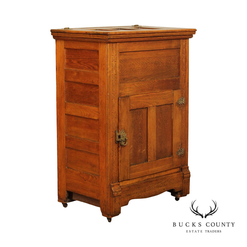 N.Snellenburg & Co. Restored Vintage Oak Ice Box – Curate & Crate