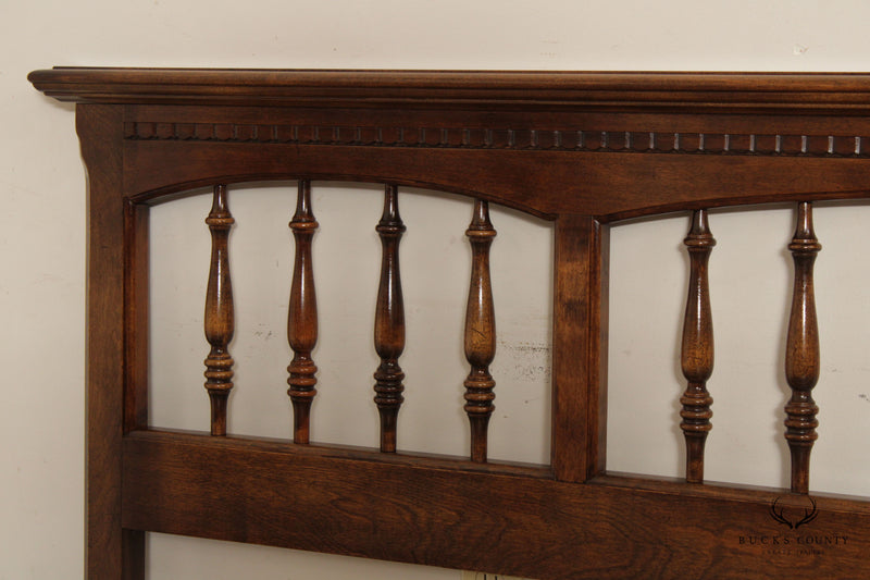 Ethan Allen 'Classic Manor' King Size Maple Spindle Headboard
