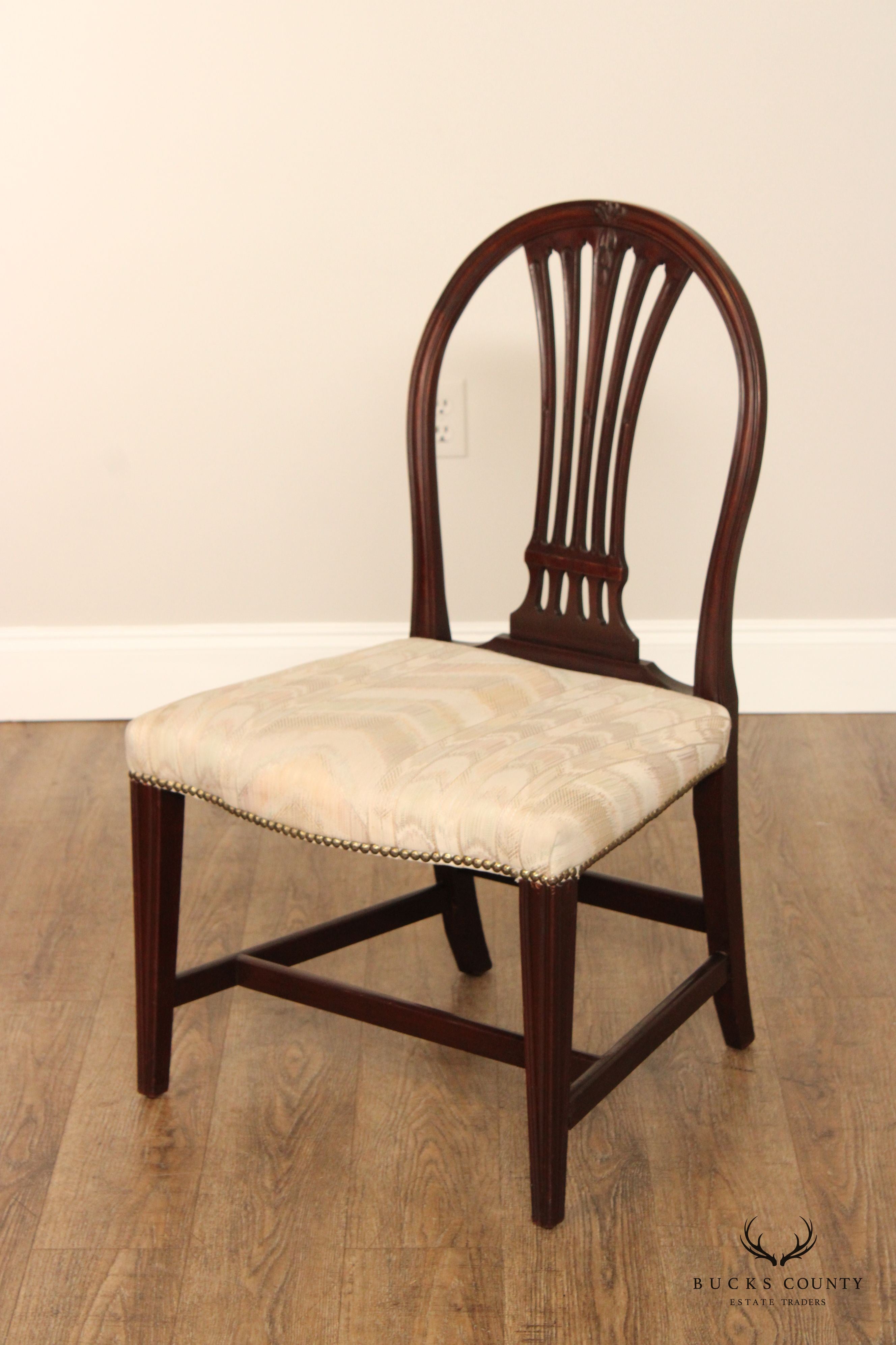 Georgian Style Set of Four Mahogany Dining Chairs