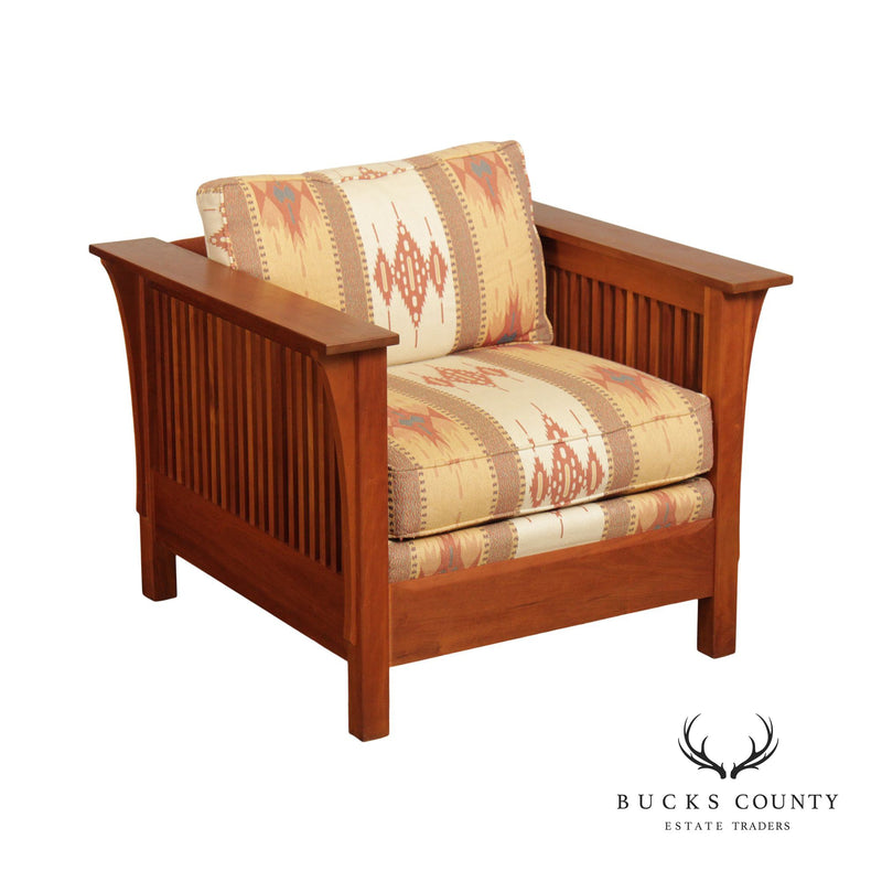 Stickley Mission Collection Cherry Spindle Armchair