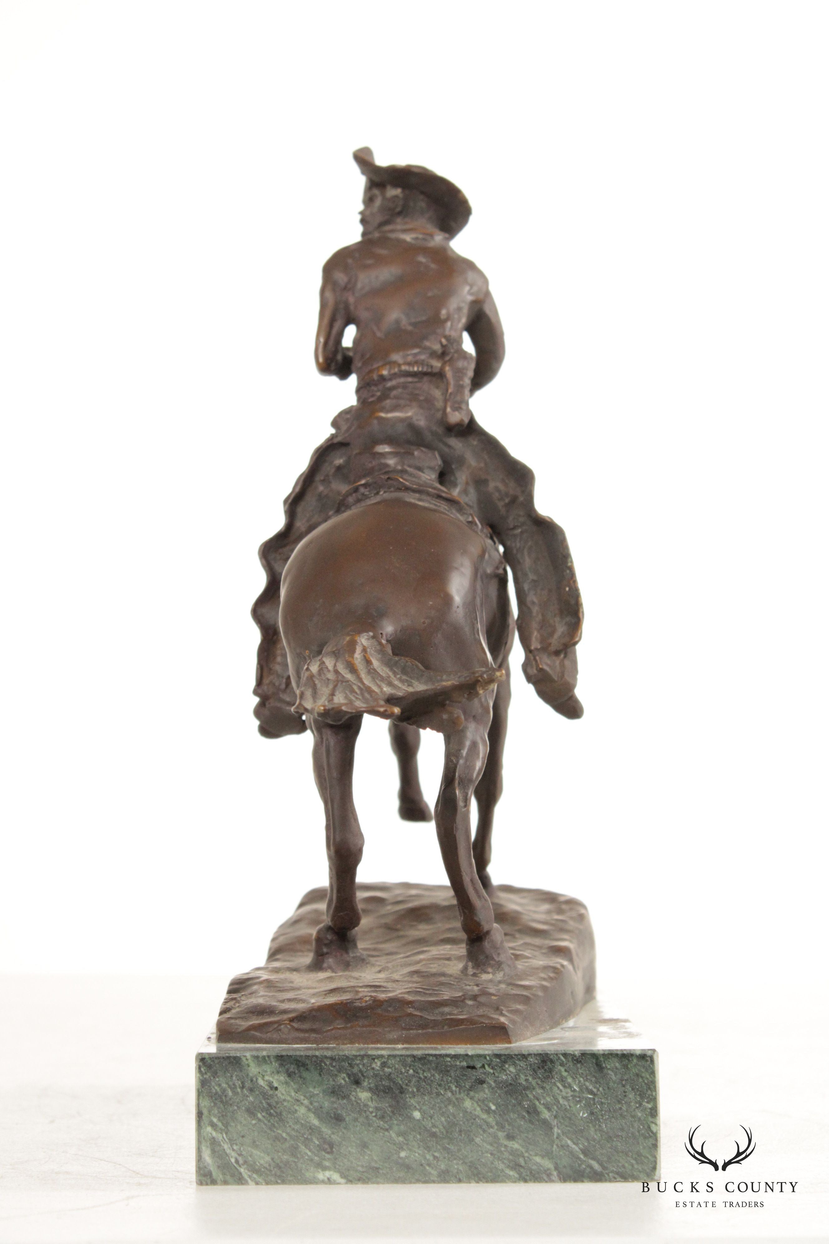 Frederick Remington 'The Cowboy' Bronze Sculpture