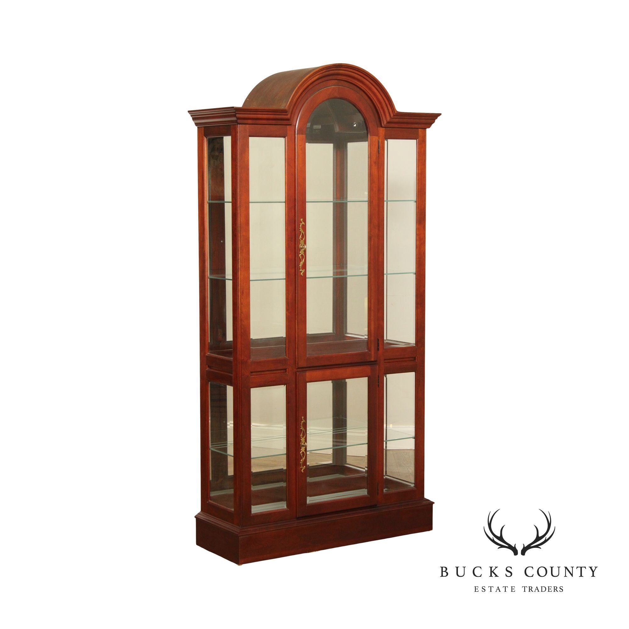 Transitional Style Cherry Display or China Cabinet