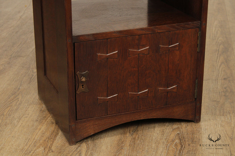 Mission Style Custom Quality Oak Nightstand Cabinet