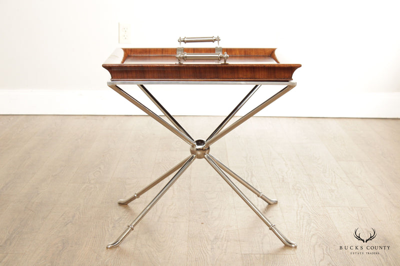 Theodore Alexander Modern Parquetry Tray Table