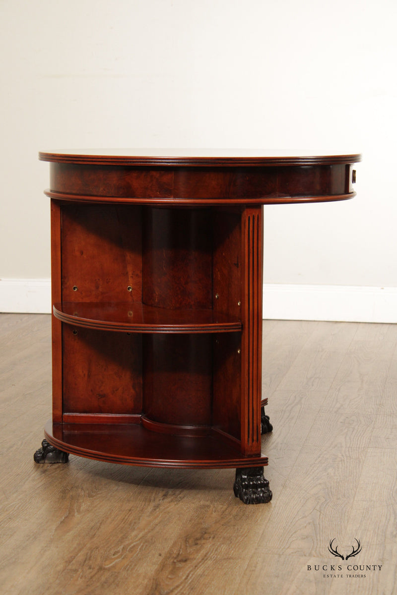 Empire Style Round Library Drum table