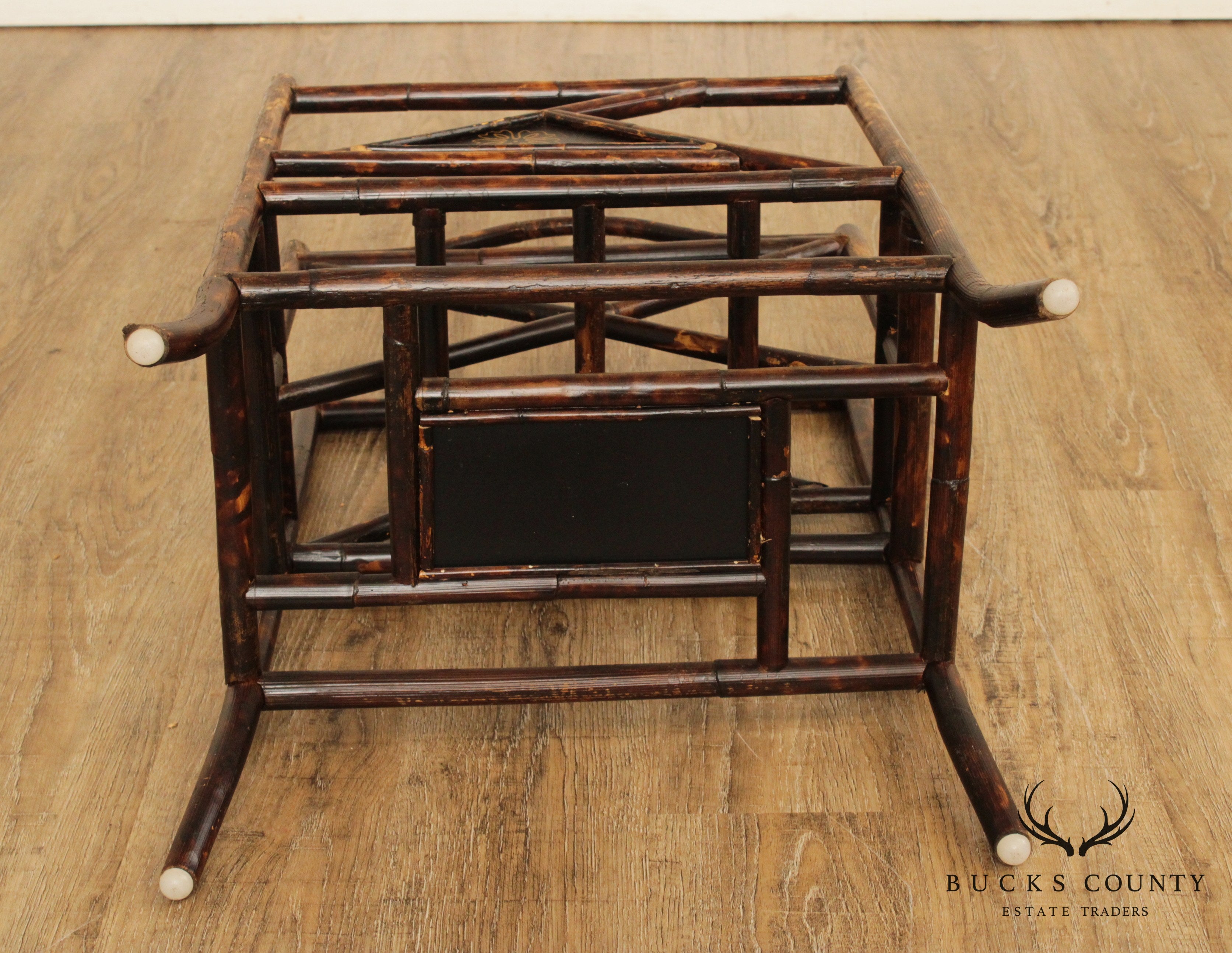 Vintage Bamboo Magazine Rack