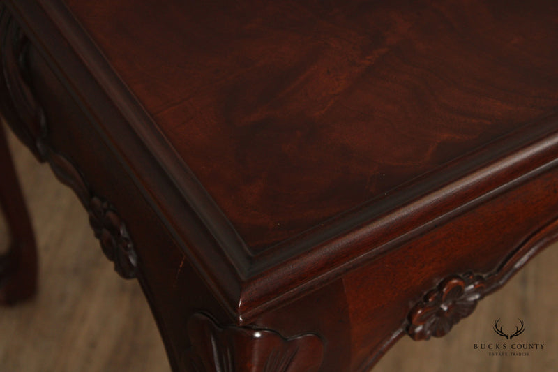 Baker Stately Homes Collection Irish Georgian Carved Mahogany Tea Table