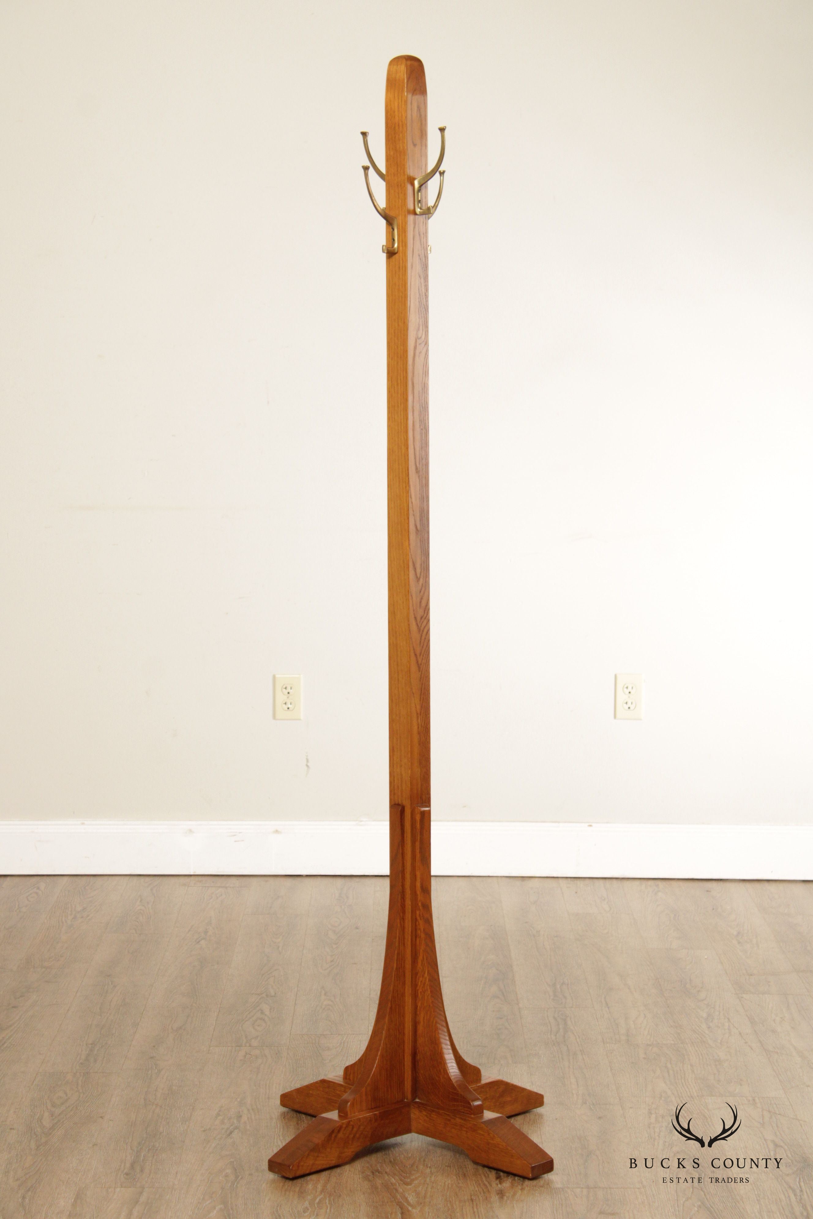 Stickley Mission Collection Oak Single Costumer Coat or Hat Rack