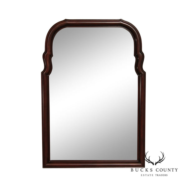 Queen Anne Style Mahogany Beveled Wall Mirror