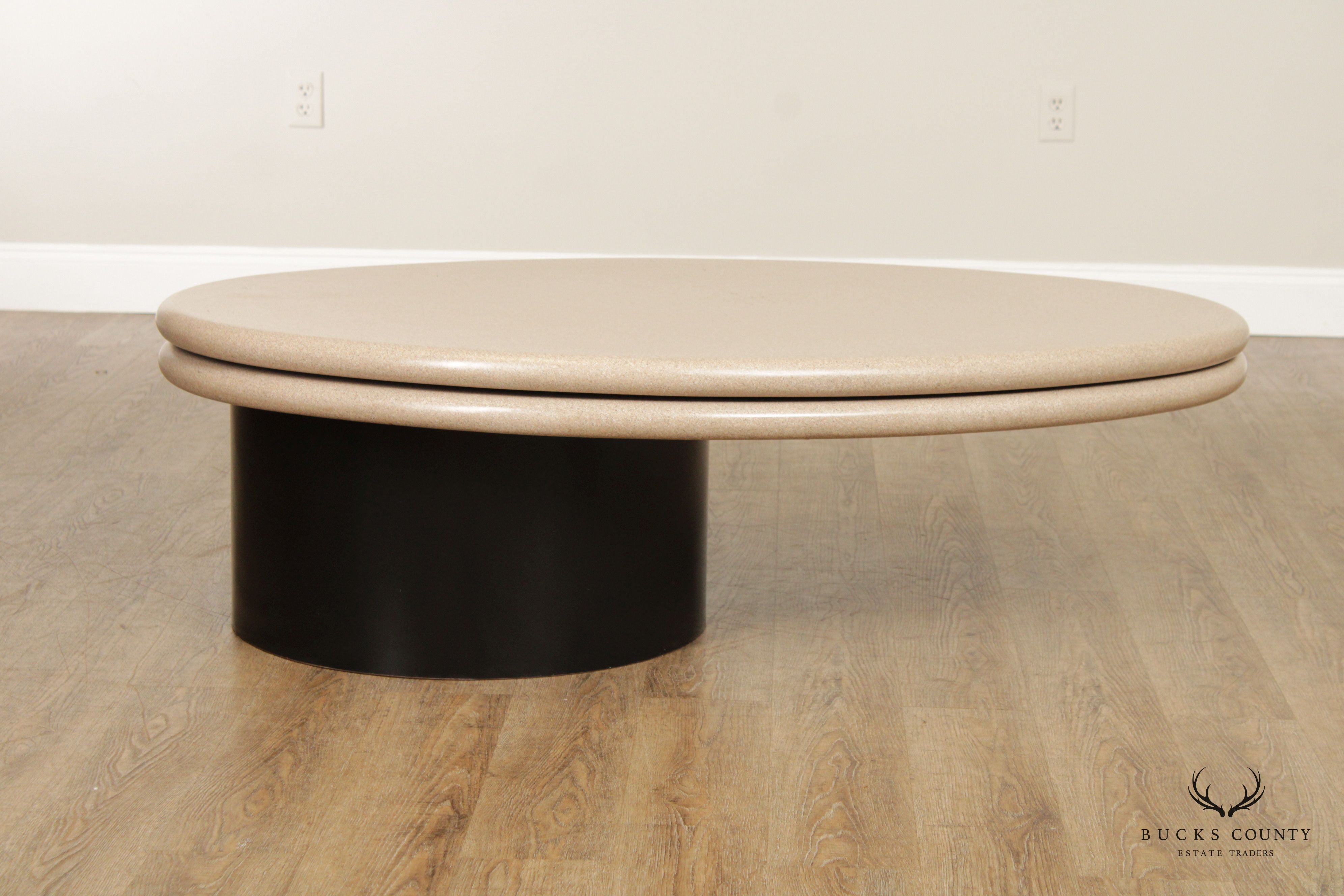 Postmodern Custom Quality Swivel Top Coffee Table