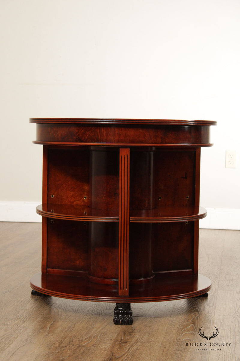 Empire Style Round Library Drum table
