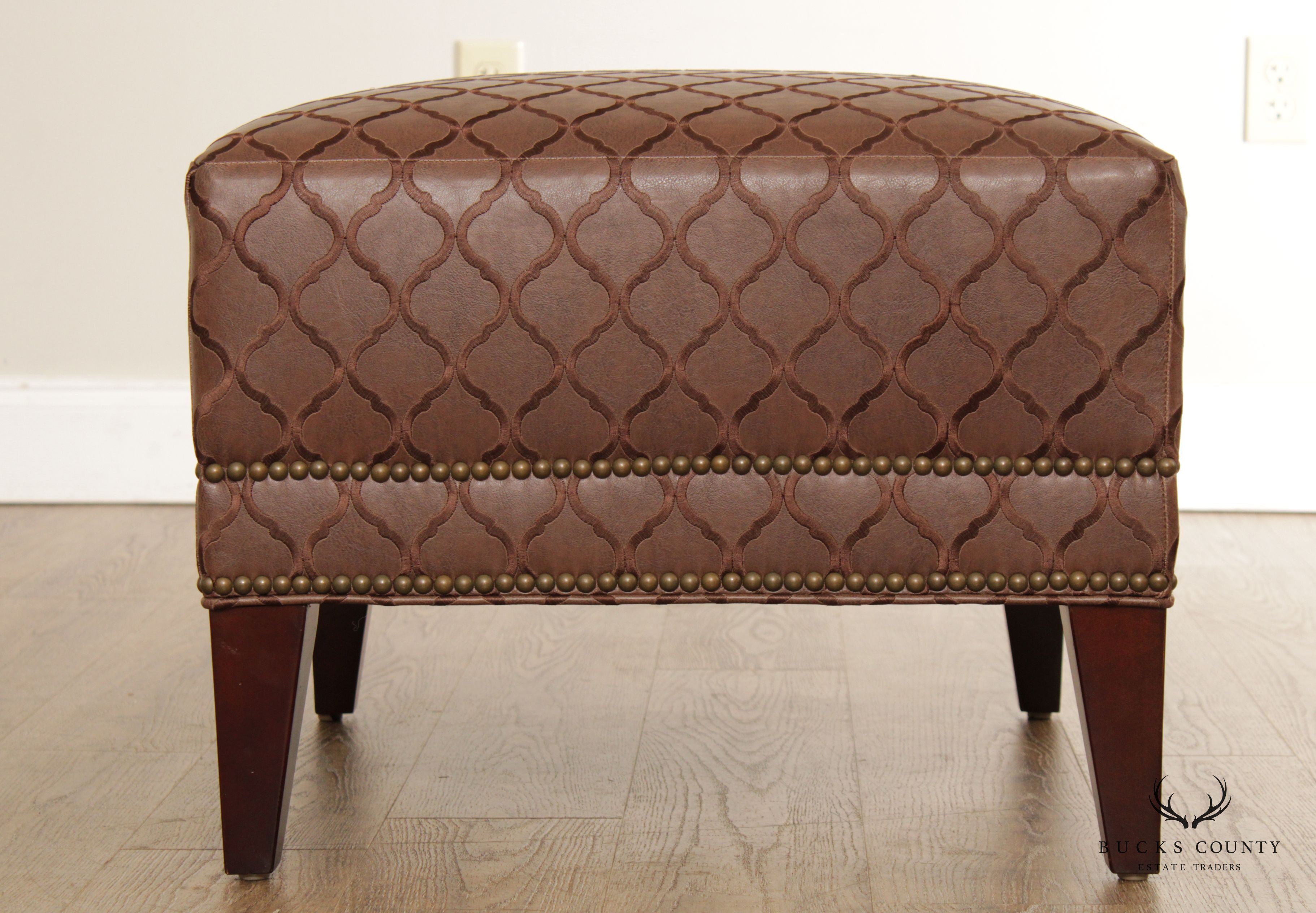 Vanguard Furniture Square Custom Upholstered 'Zoe' Ottoman