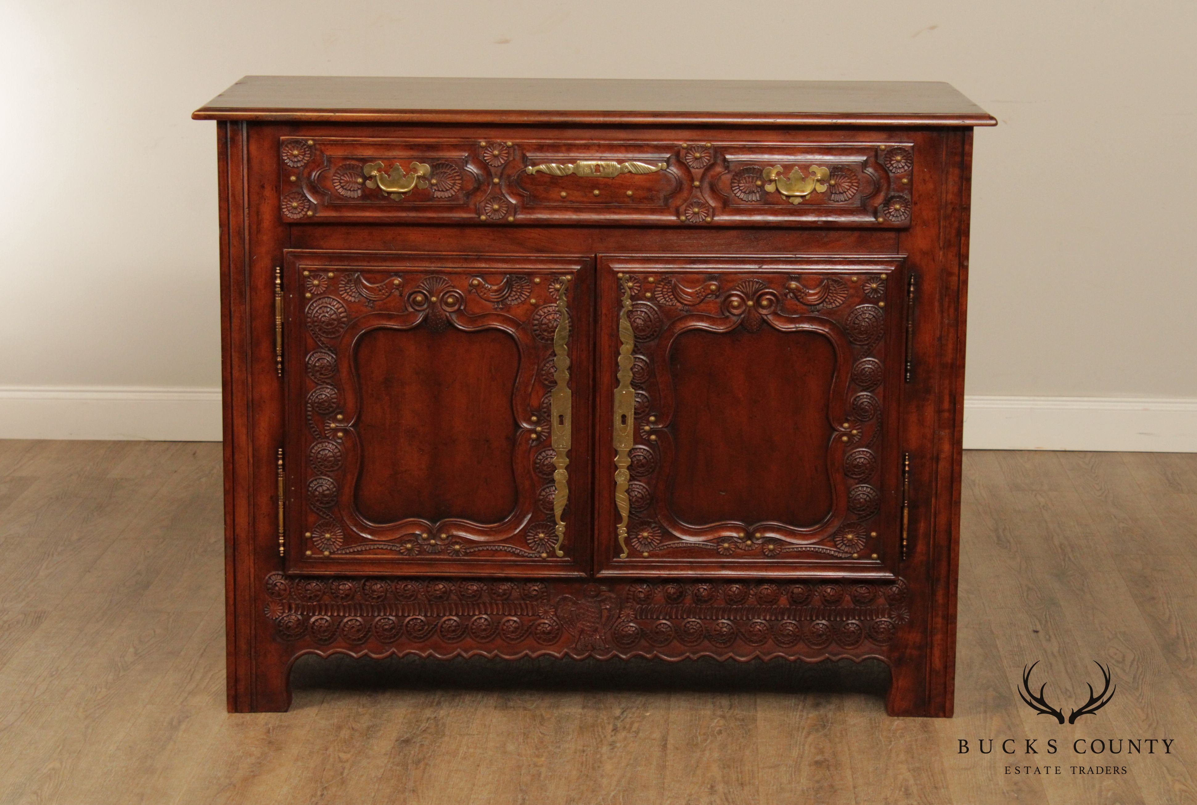 French Country Style Custom Quality Buffet Server Cabinet