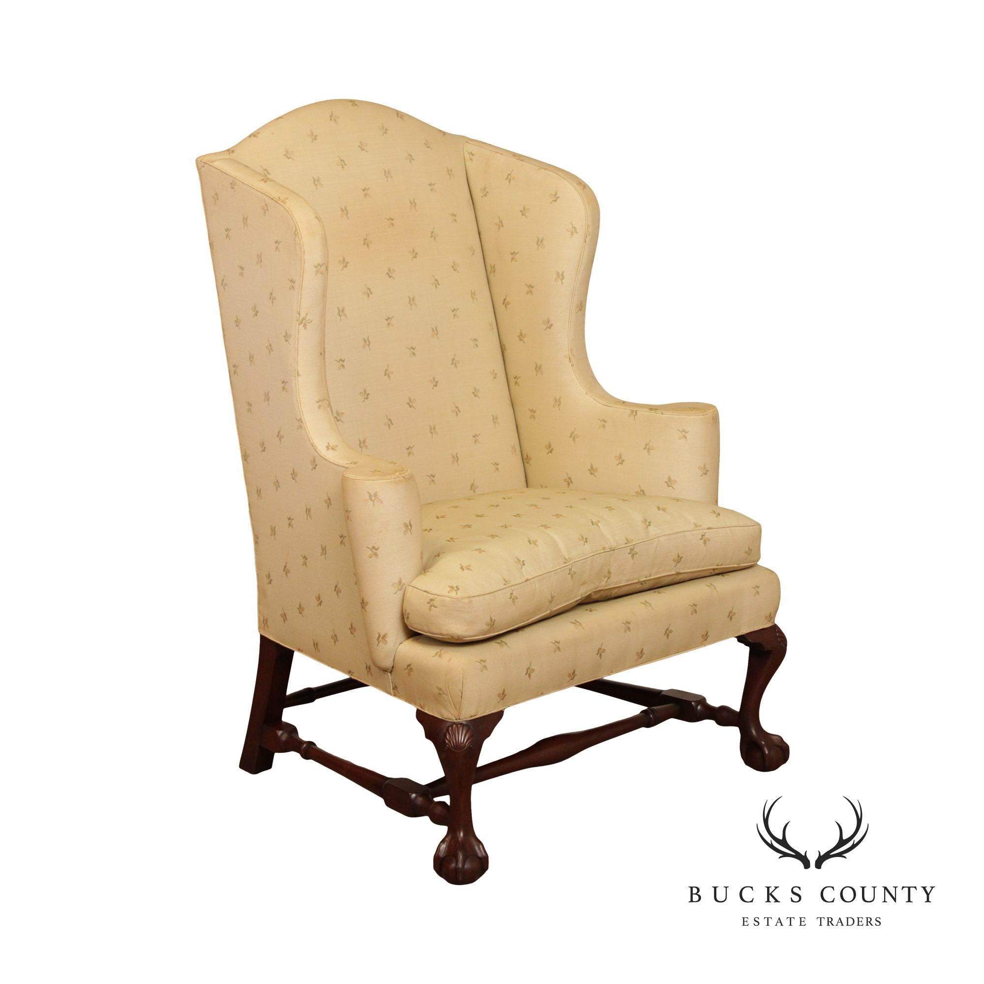 Kittinger Historic Newport Chippendale Style Wing Chair