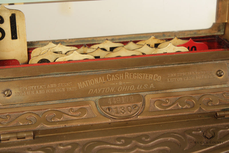 Antique Brass National Cash Register Co. Model 130