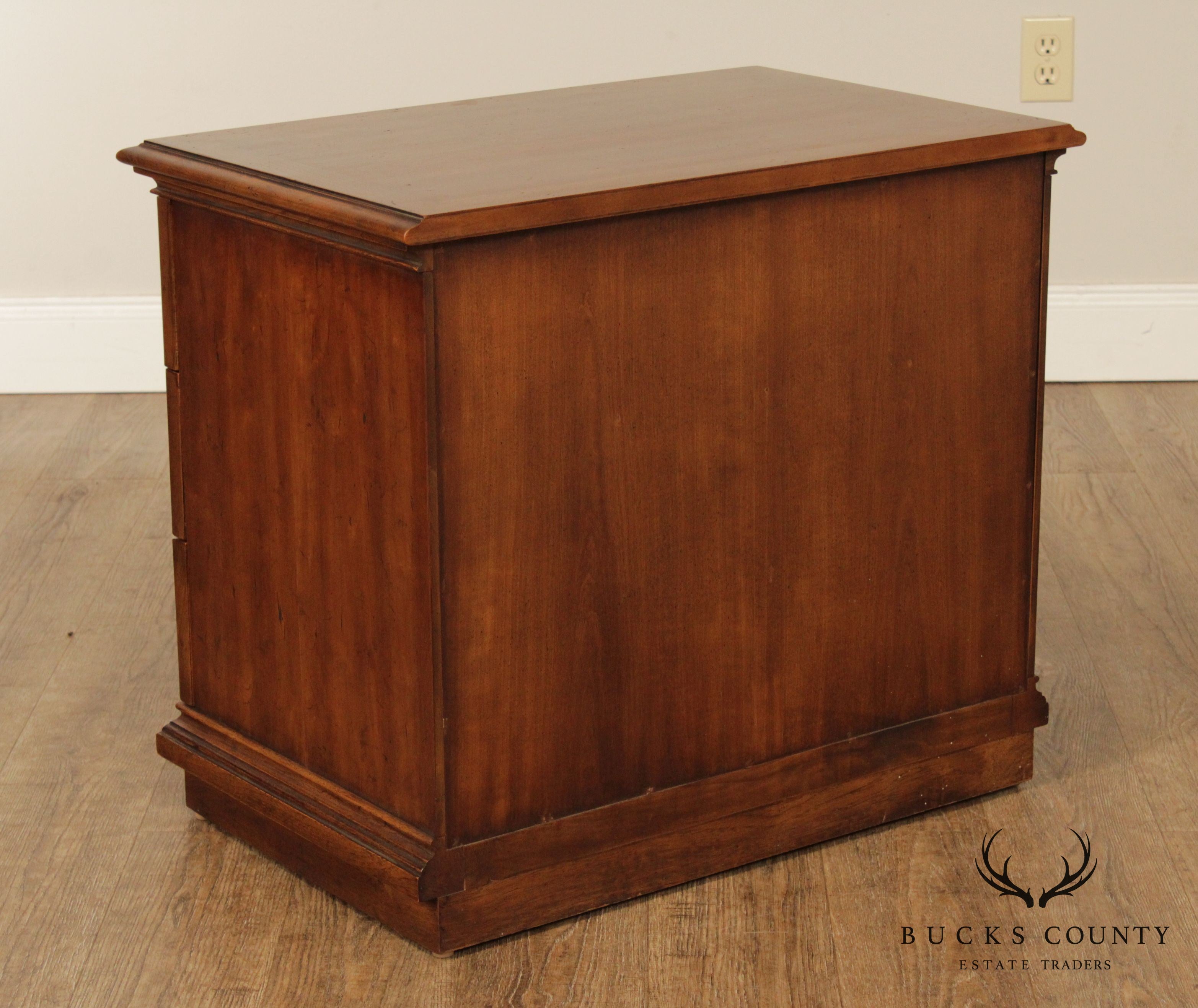 Heritage Grand Tour Collection Vintage Walnut 3 Drawer Chest, Nightstand