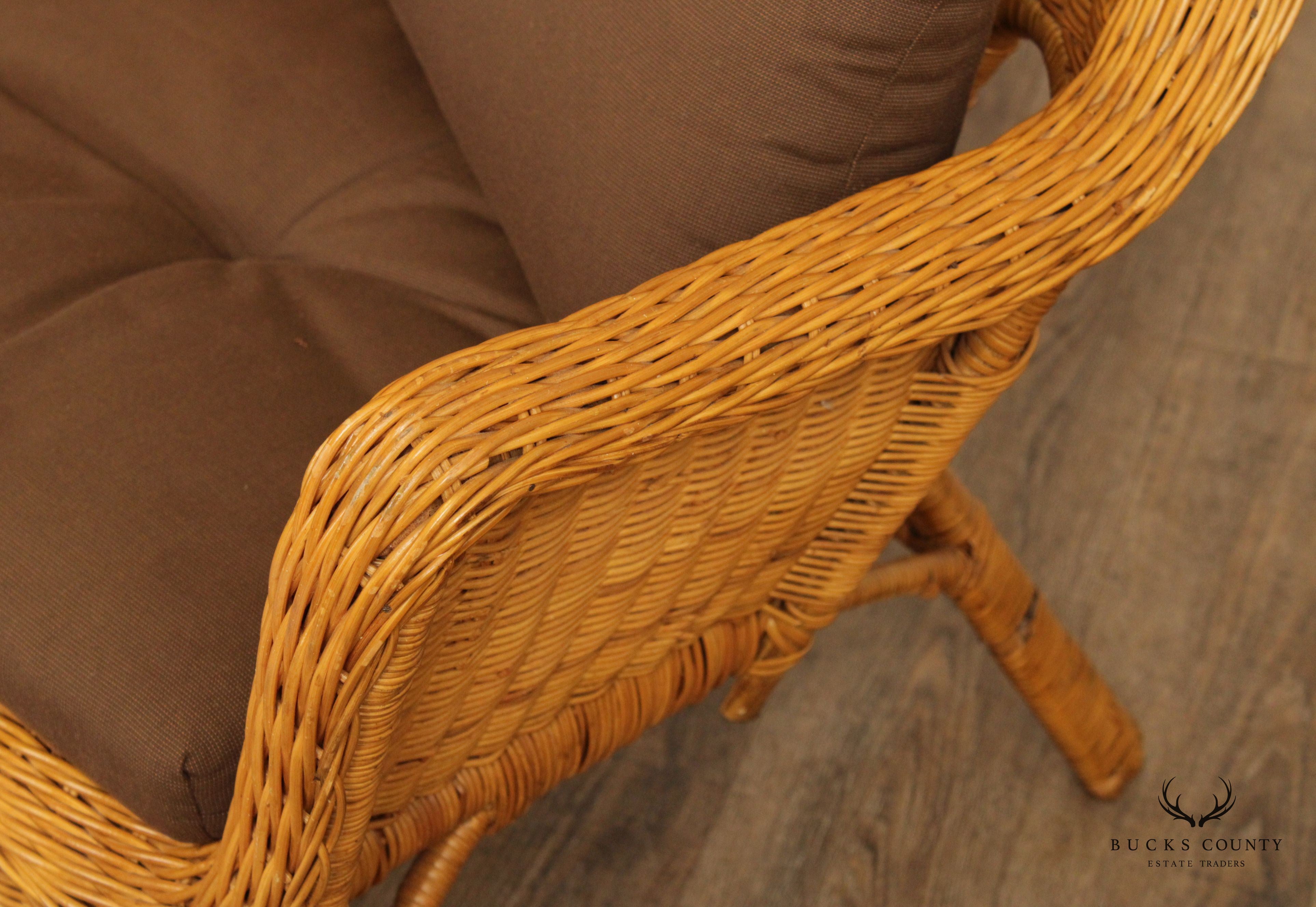 The Company Store Wicker Loveseat