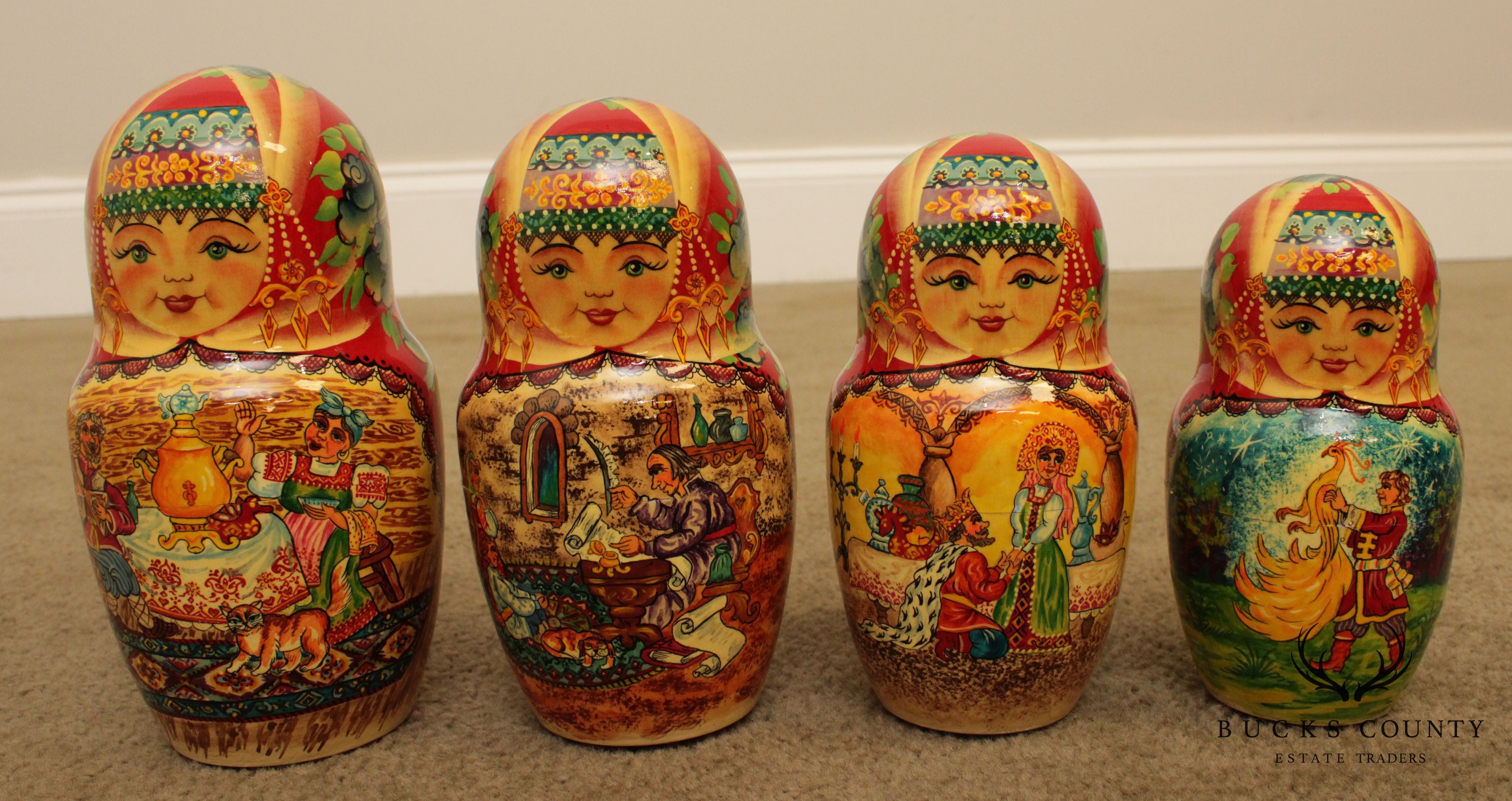 Russian Nesting Dolls 29 Pieces Artist Signed