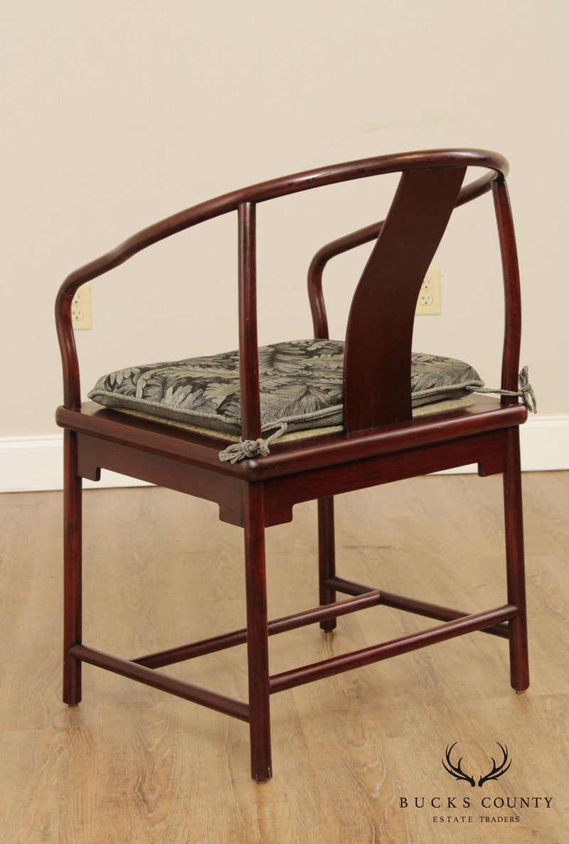 Nienkámper Vintage Pair Asian Hardwood Armchairs