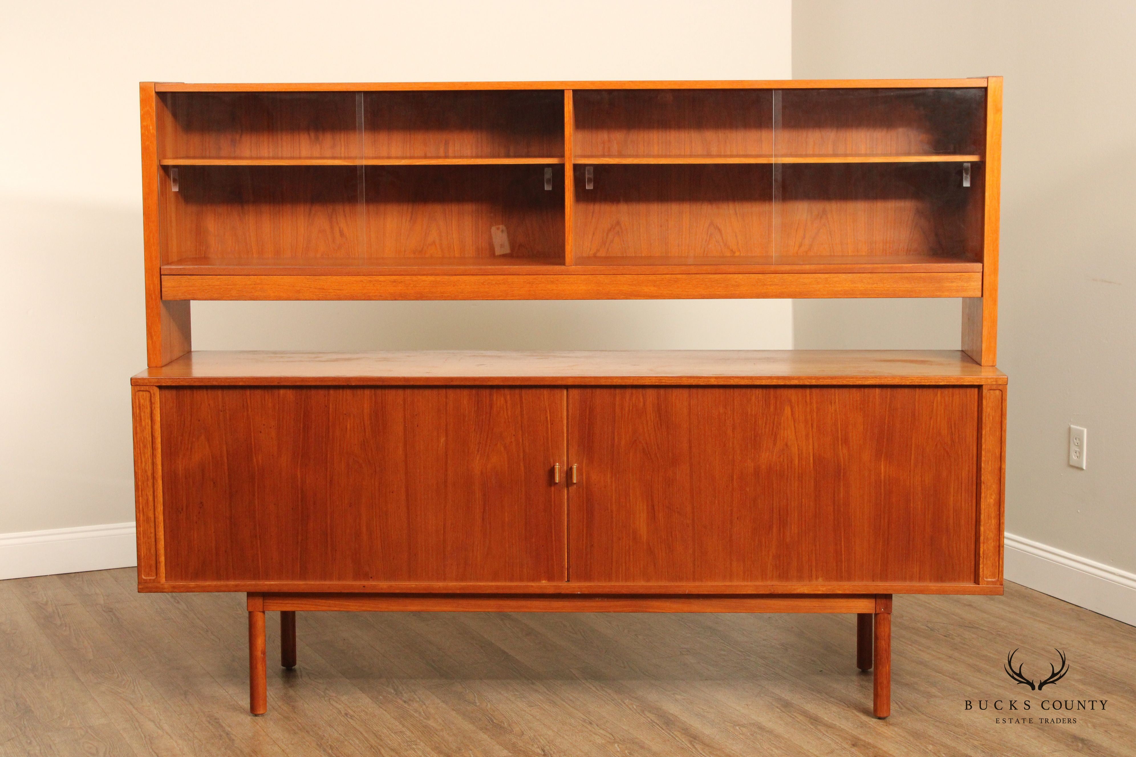 Lovig Danish Modern Teak Sideboard and Hutch