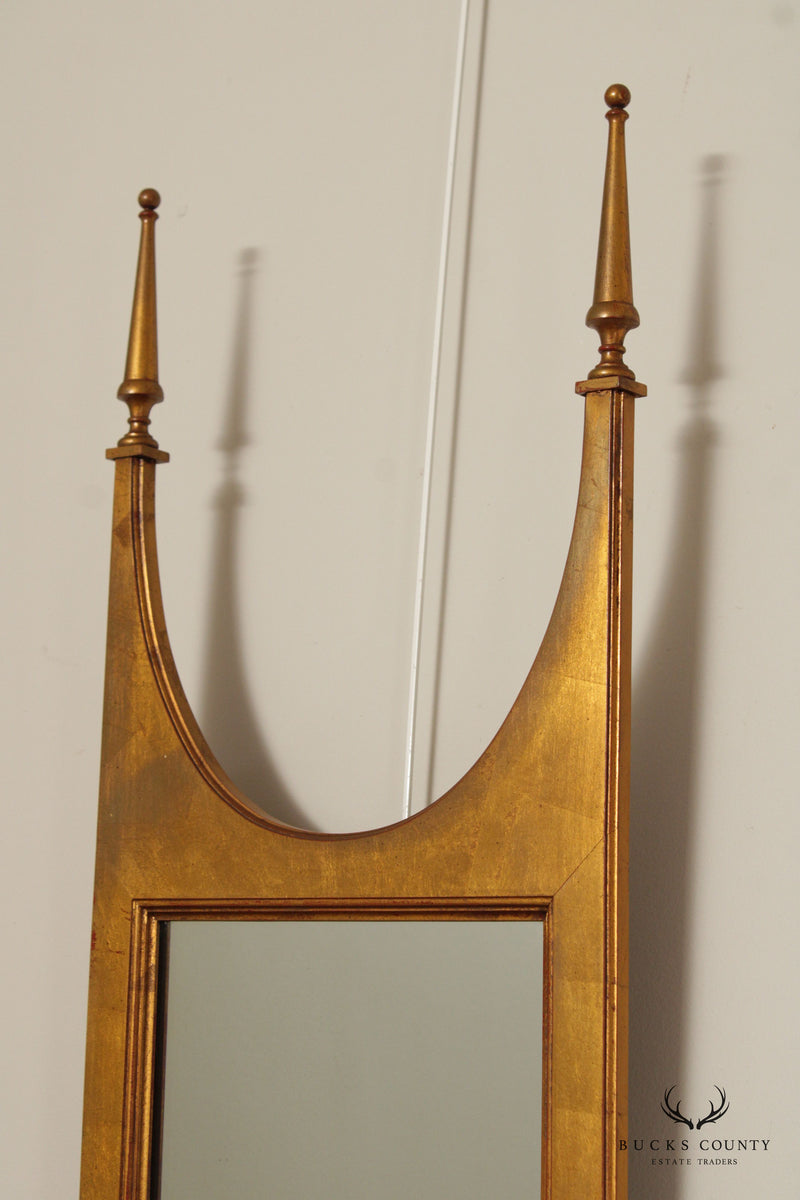 Hollywood Regency Vintage Pair Giltwood Wall Mirrors