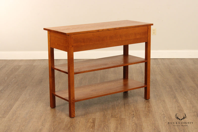 Stickley Mission Collection Oak Console or Server