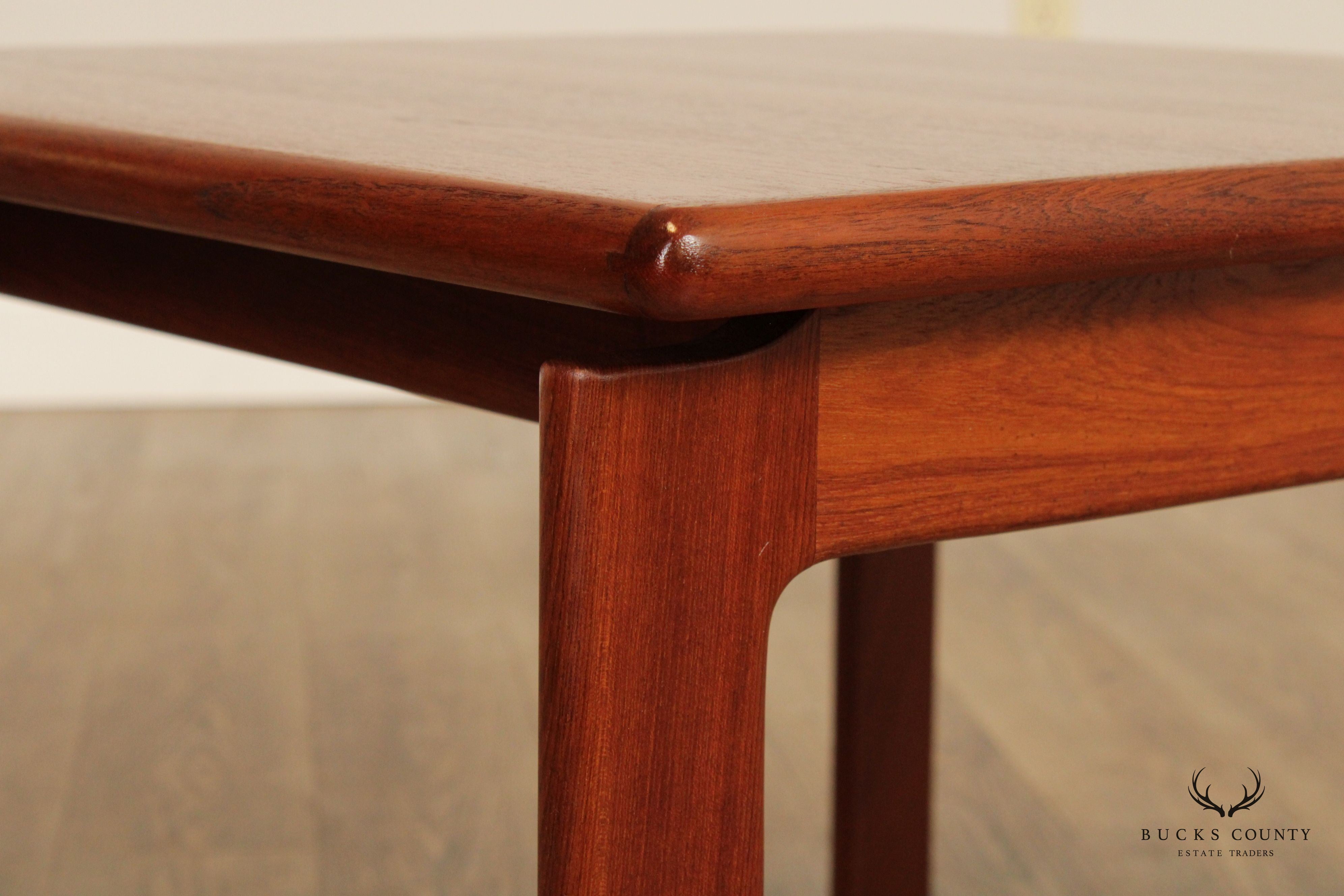 Komfort Danish Modern Pair Teak Square End Tables