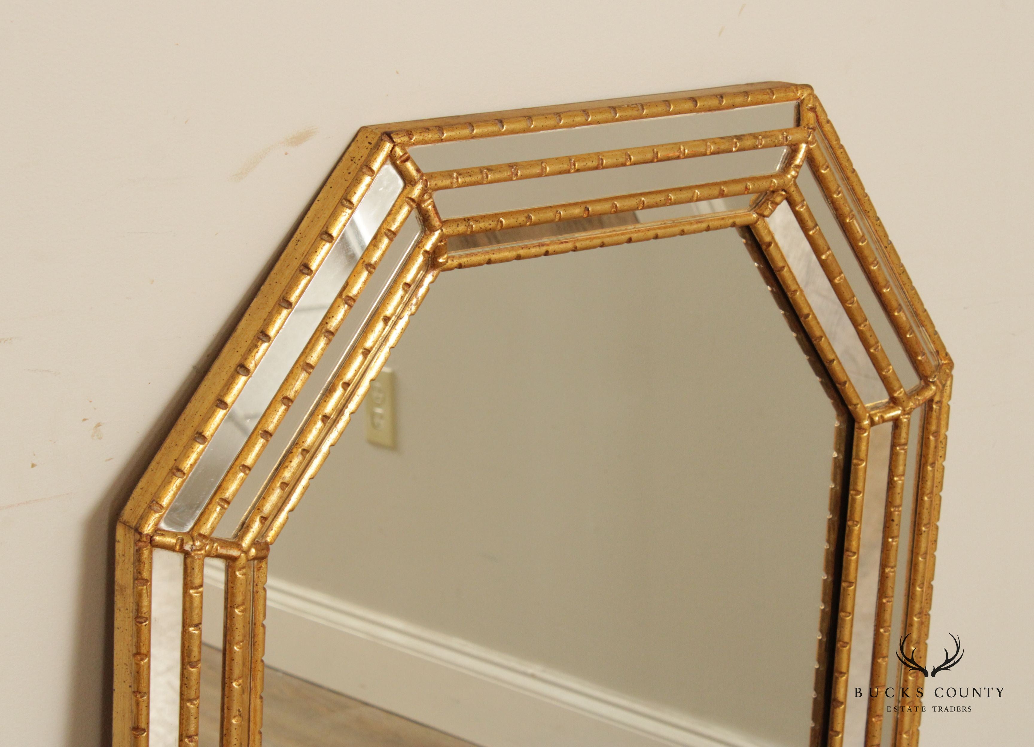 LaBarge Italian Hollywood Regency Gilt Frame Mirror