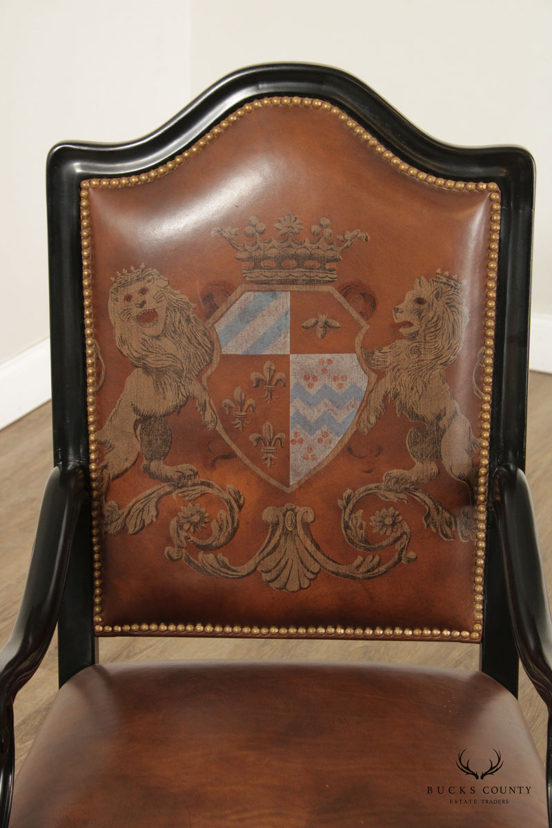 Ferguson Copeland European Country Crest Leather Armchair