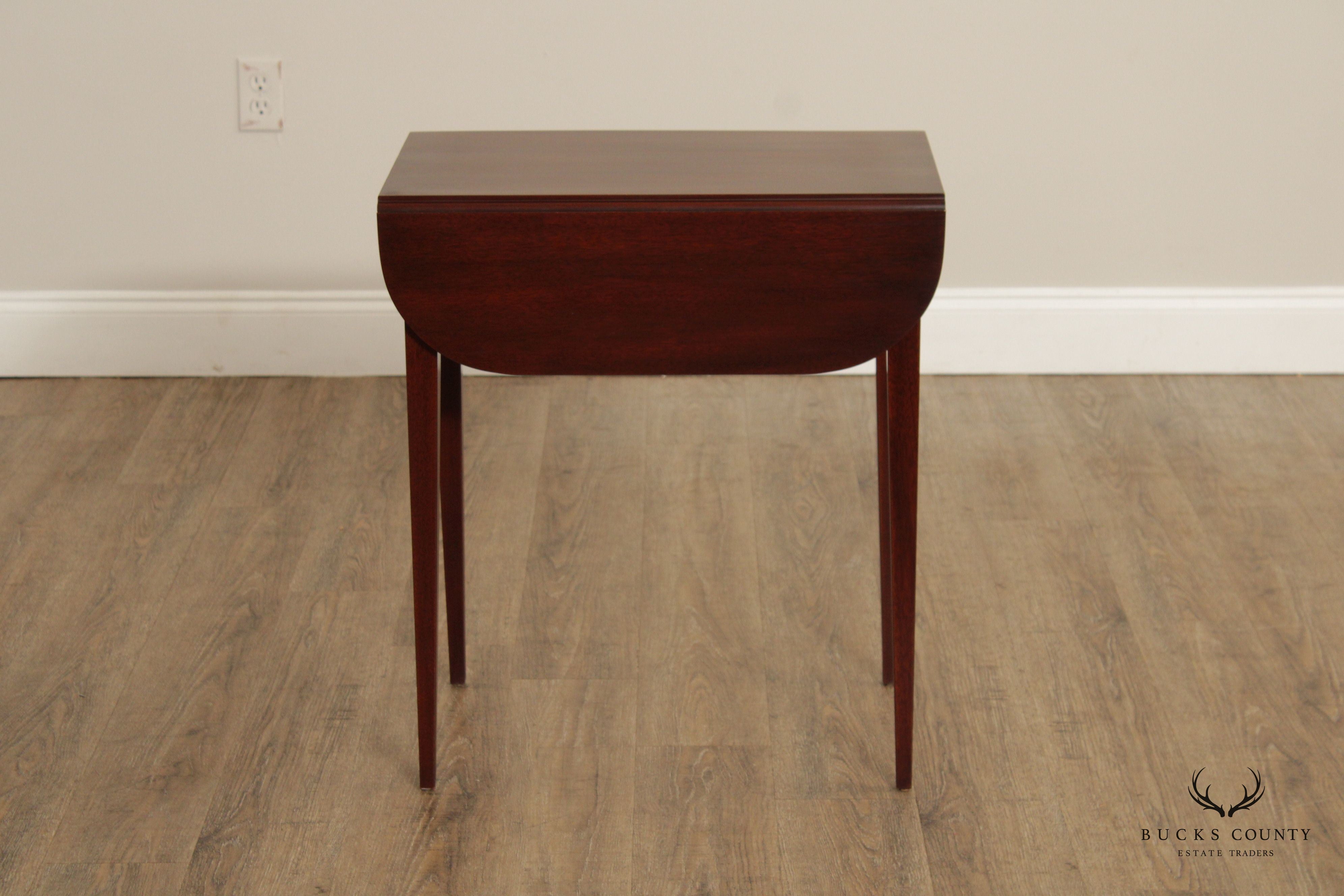 Henkel Harris Mahogany Pembroke Drop Leaf Side Table