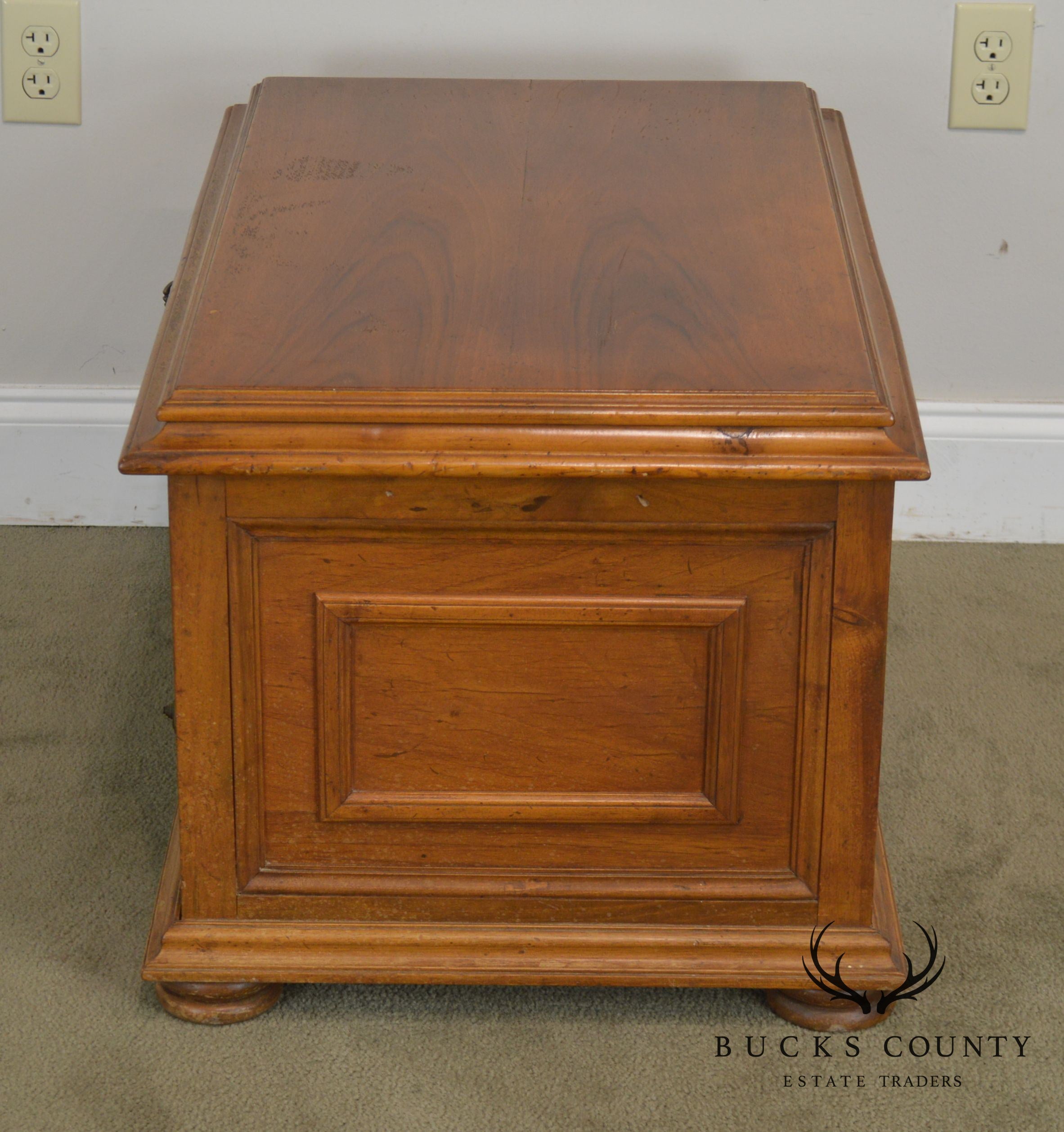 Italian Walnut Silverware Chest Made in Italy for Bloomingdales