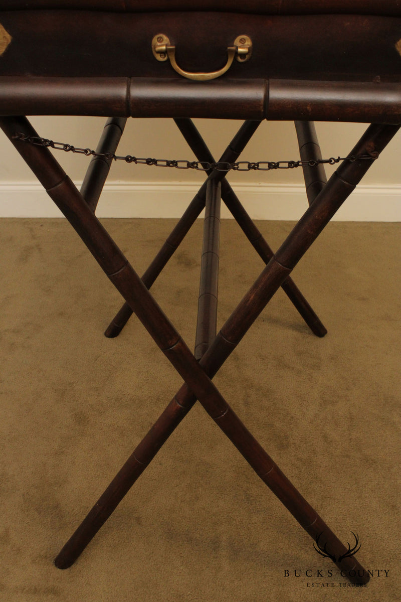 F.O. Mertz & Co Faux Bamboo Butlers Tray Table – Bucks County Estate Traders